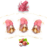 Luxury Sagi Dates Stuffed with Nuts & Half-Dipped in Ruby Chocolate (Wrapped)