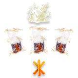 Luxury Khedri Dates Stuffed with Nuts & Half-Dipped in Vanilla Chocolate (Wrapped)