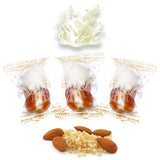 Luxury Sagi Dates Stuffed with Nuts & Half-Dipped in Vanilla Chocolate (Wrapped)