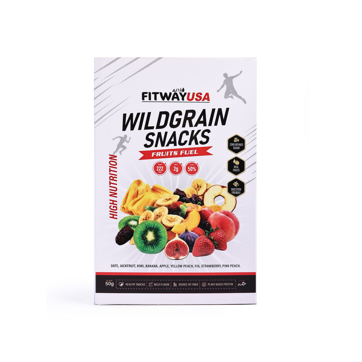 FitWay USA Wildgrain Snacks Fruits Fuel - 50g
