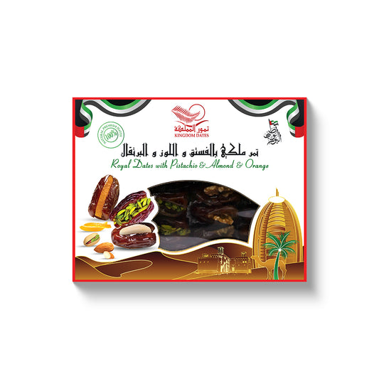 Dates Stuffed with Almonds, Orange Peel & Pistachios 350g