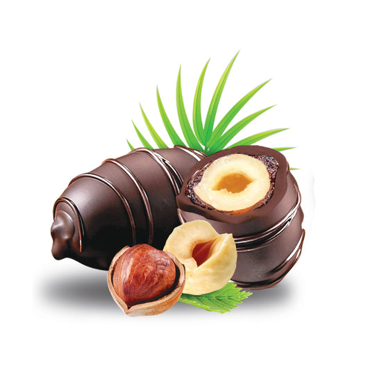 Dark Chocolate Hazelnut Dates 1 KG - kingdom Dates UAE