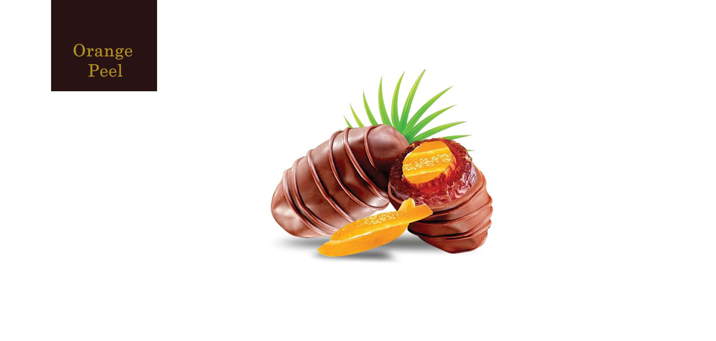 Brown Chocolate with Orange Peel 1 KG - kingdom Dates UAE