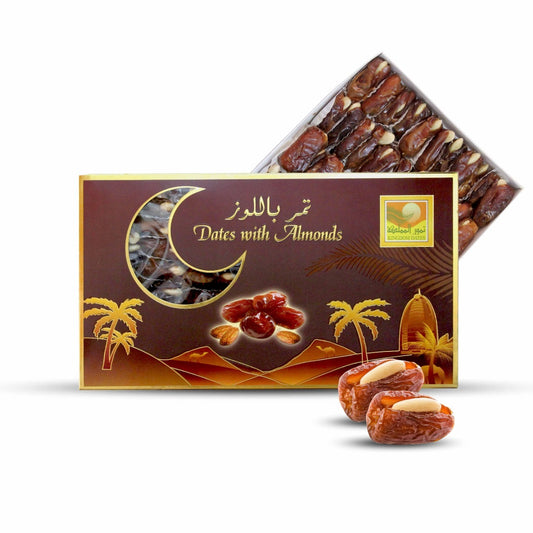 Dates with Almond 700g - kingdom Dates UAE